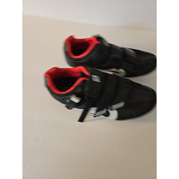 Size 6 Men / 8 Wom (EU 39) - Peloton Black Cycling Shoes with Cleats - Picture 2 of 7